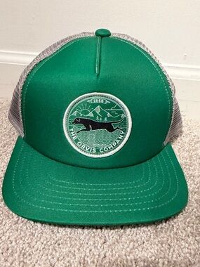 ORVIS Child Black Lab Logo Baseball Cap Hat Adj. Trucker Mesh SnapBack Green